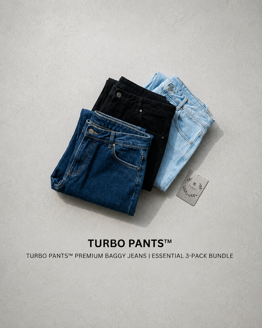 Pack of 3 - Turbo Pants™ Premium Baggy Jeans